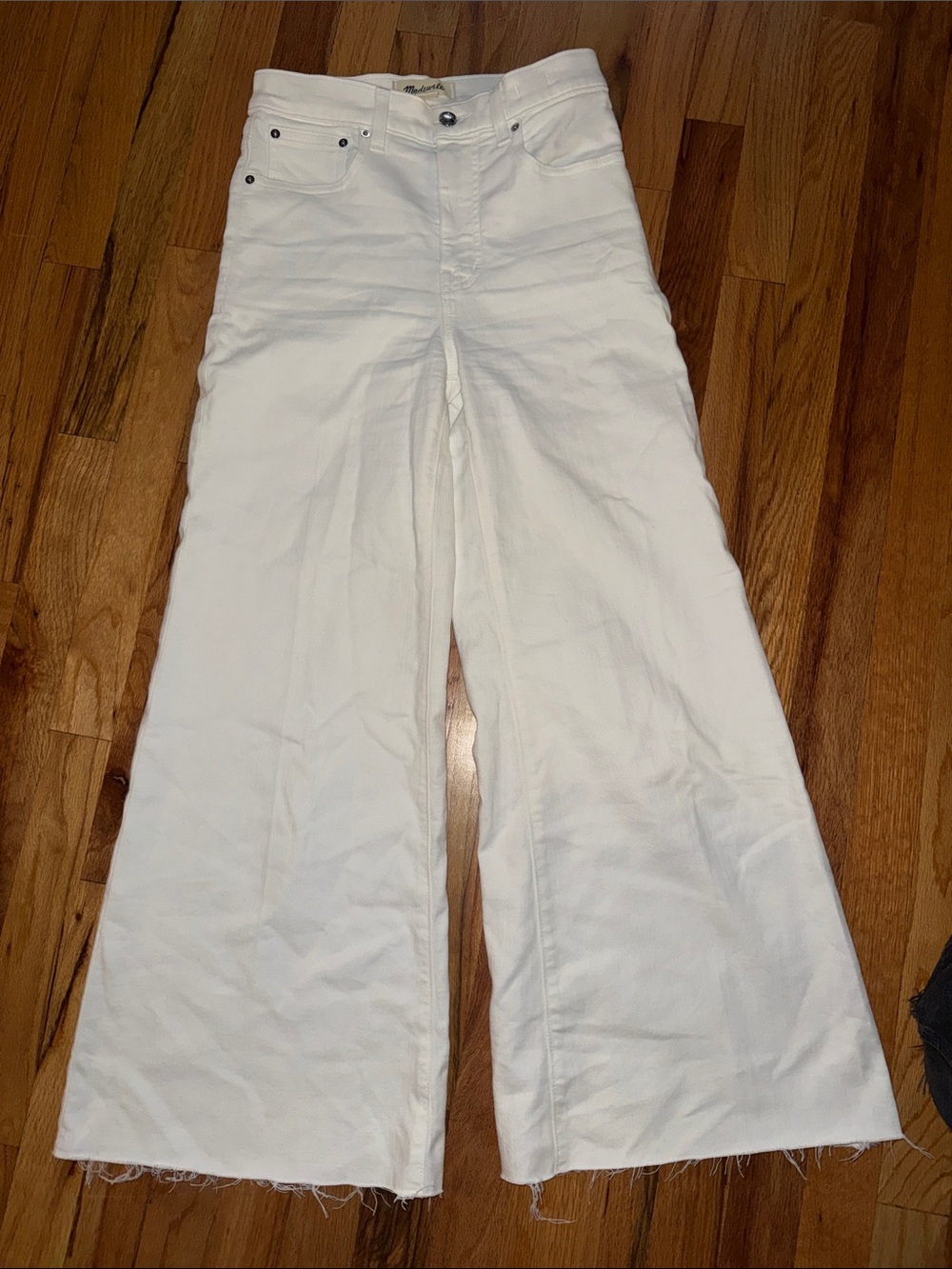 Madewell - Flared wide leg jeans denim pants bottoms